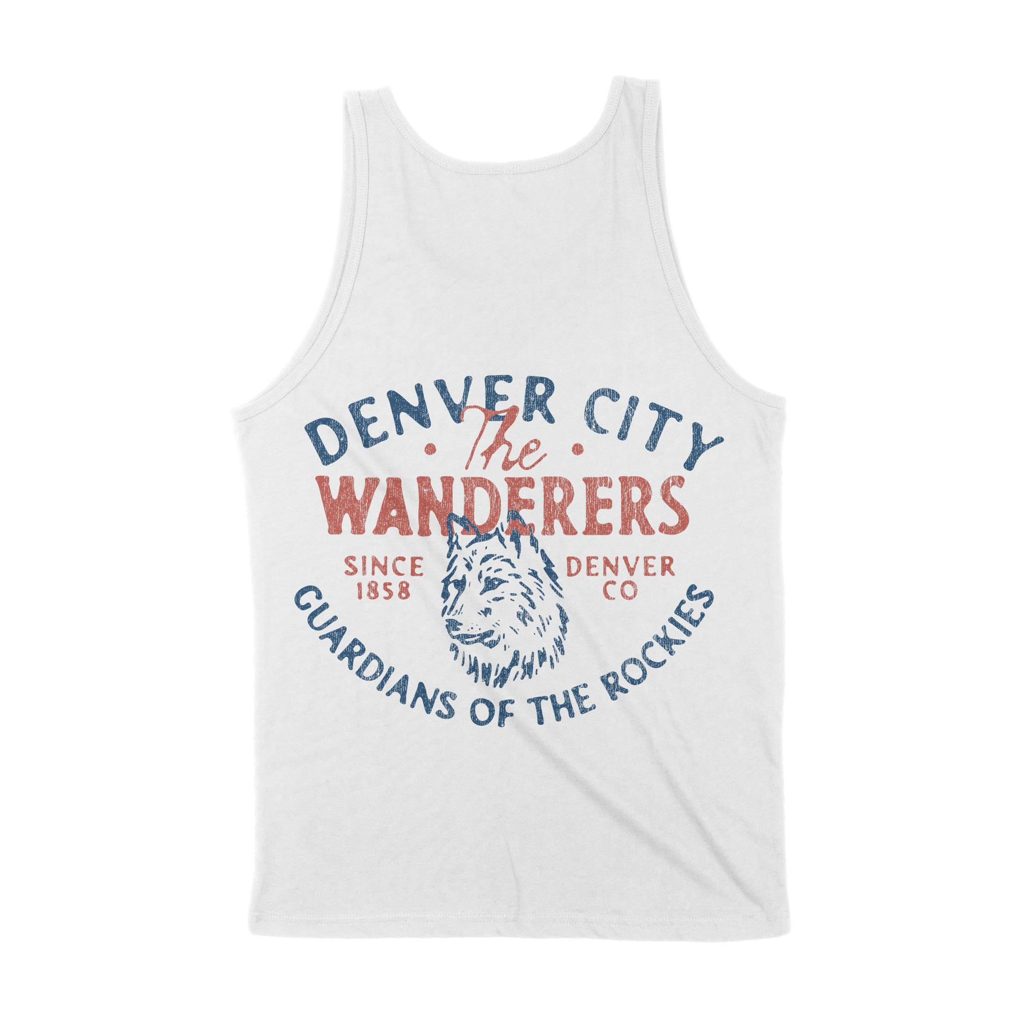 Denver Wolf Daddy Tank Top White back