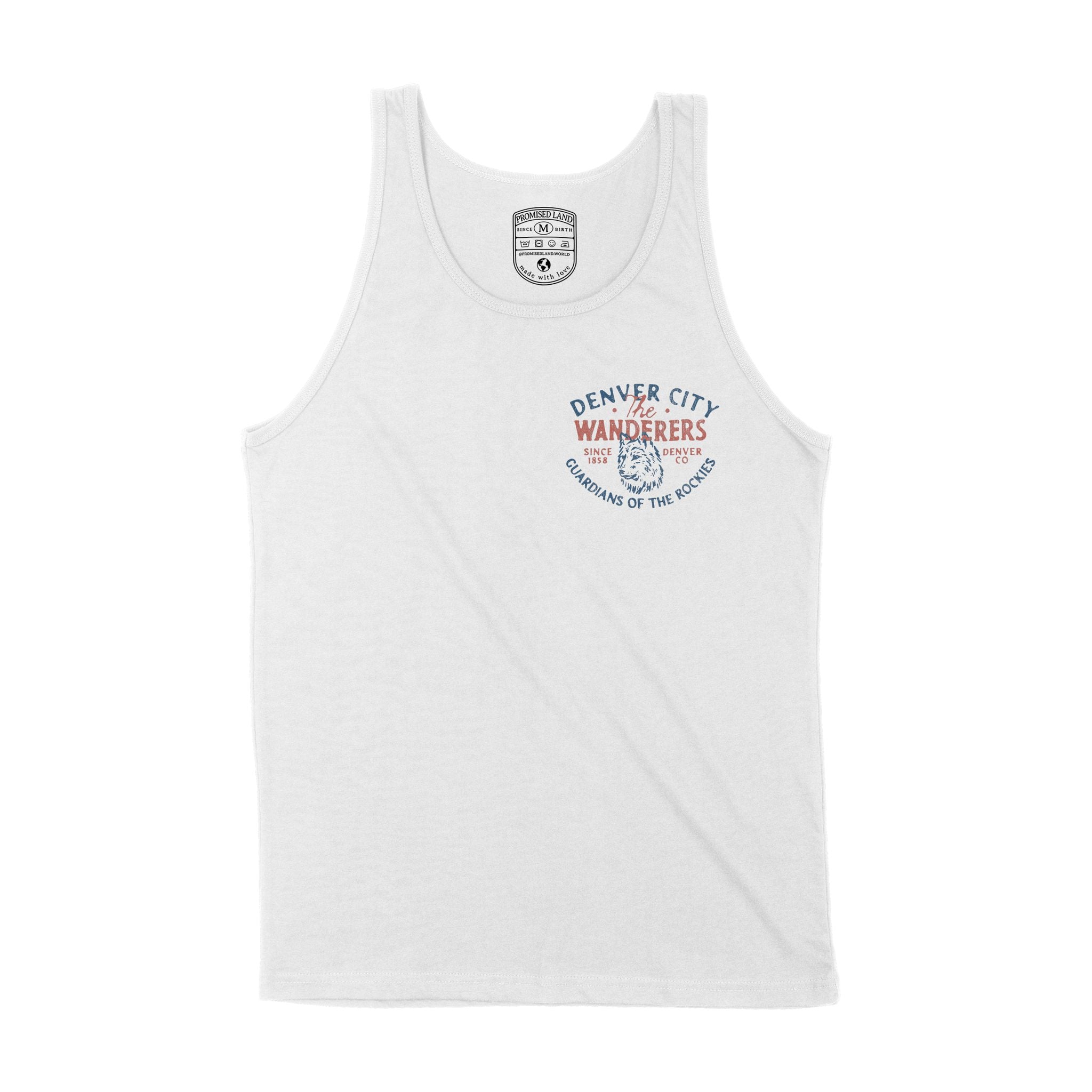 Denver Wolf Daddy Tank Top White front