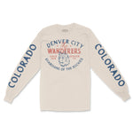 Denver Wolf Daddy Longsleeve in Natural - front view with sleeves
