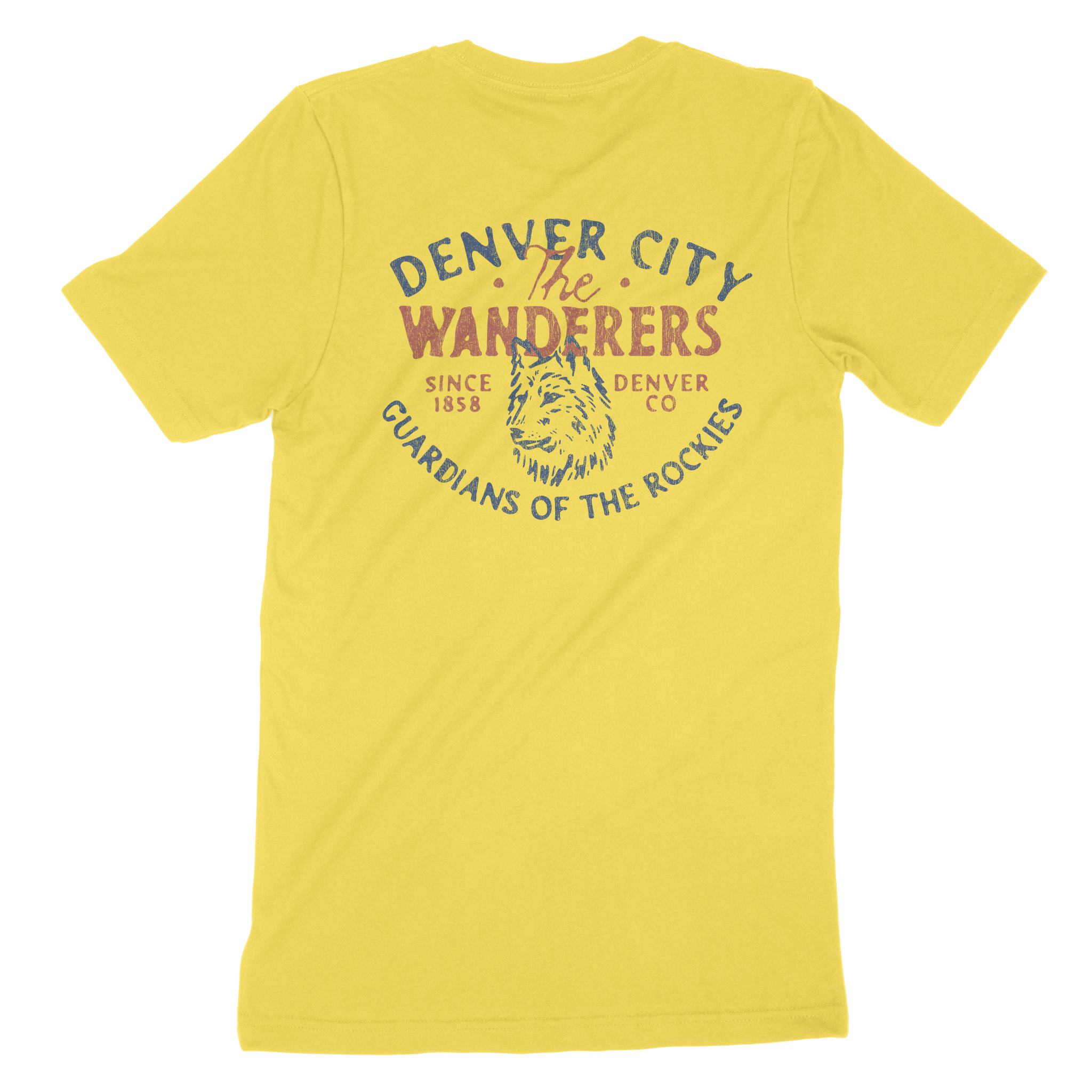 Denver Wolf Daddy T-Shirt Yellow back