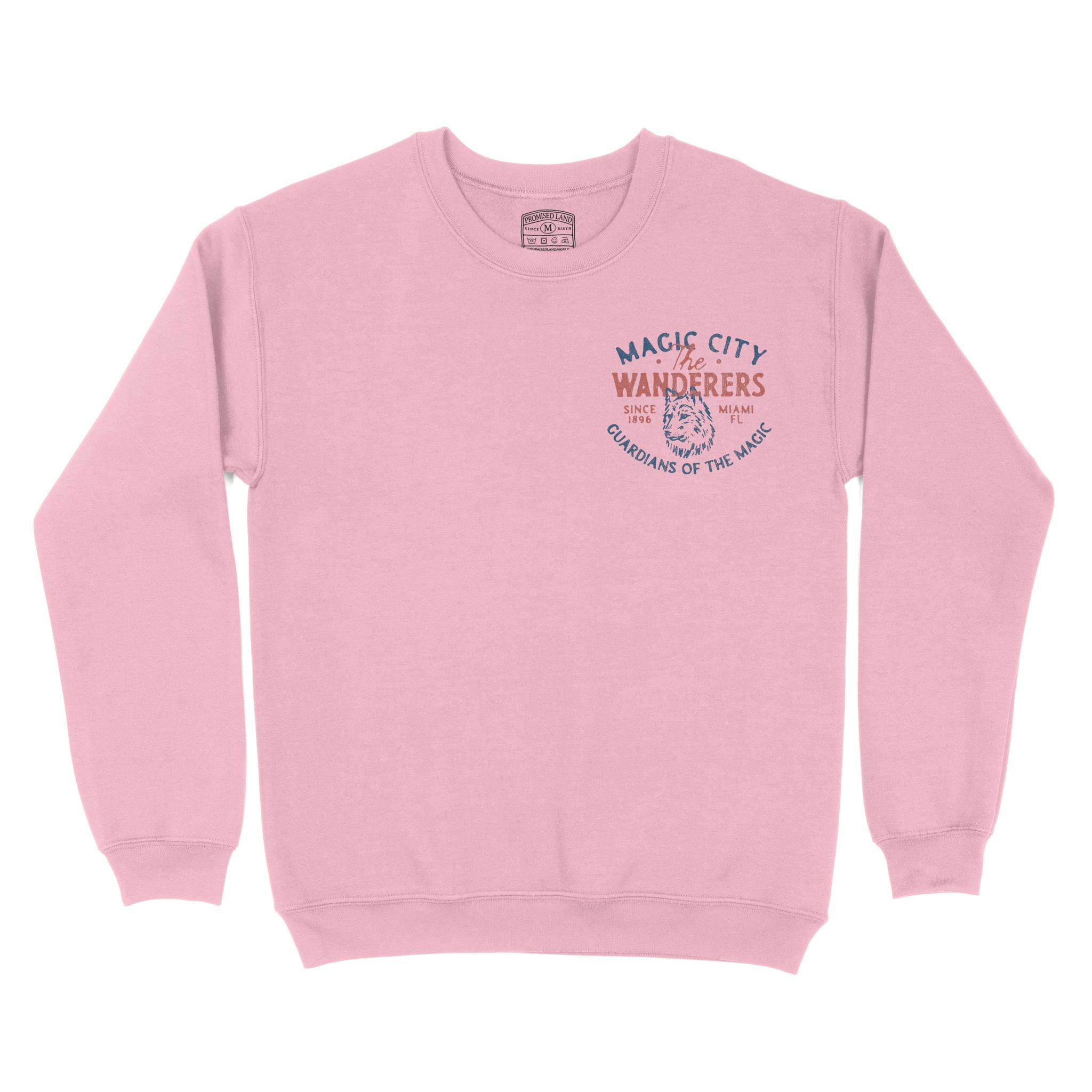 Miami Wolf Daddy Crewneck Light Pink front