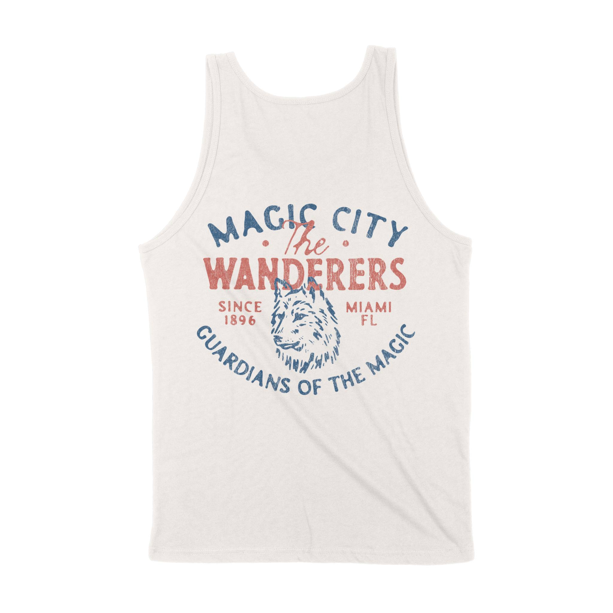 Miami Wolf Daddy Tank Top in Vintage - back view