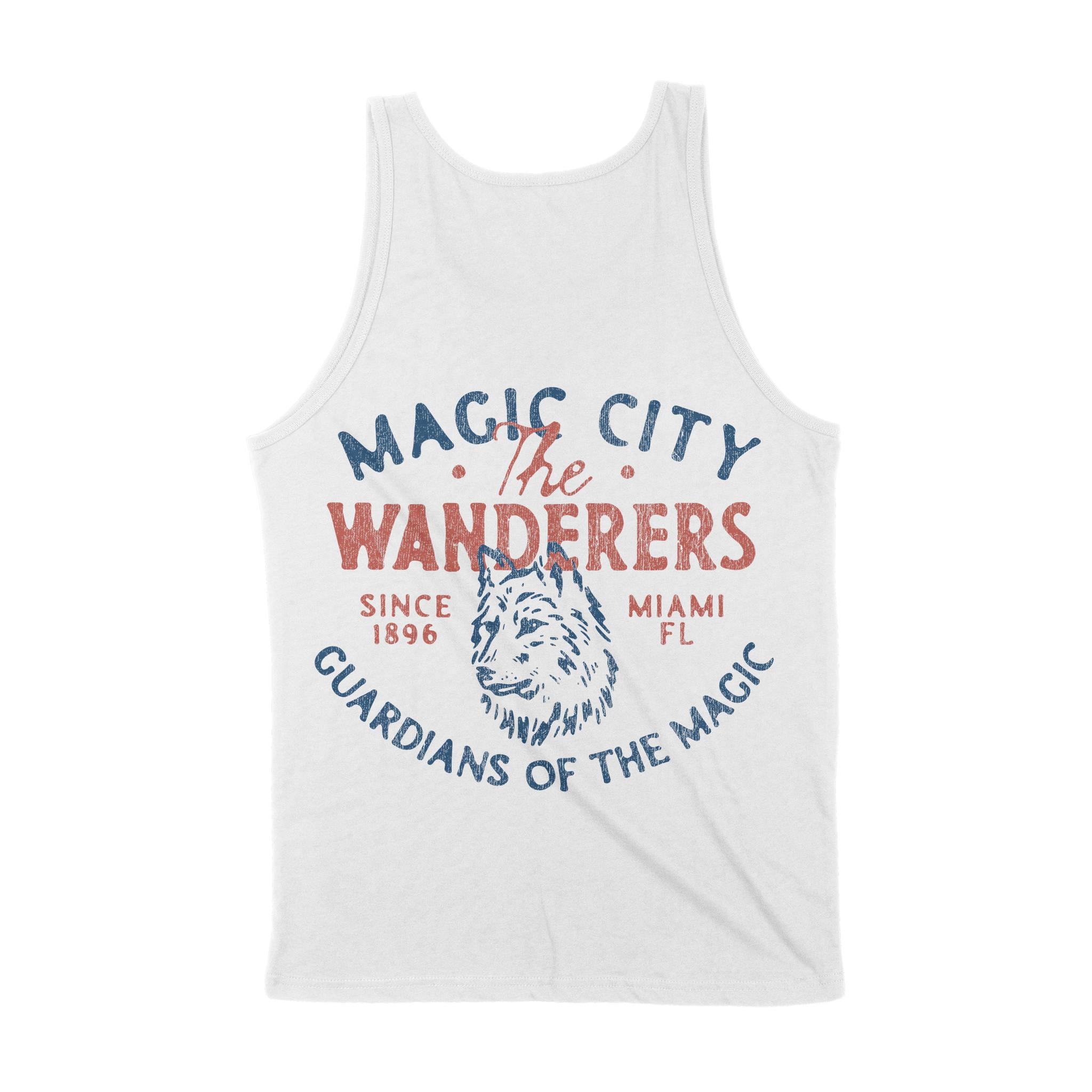 Miami Wolf Daddy Tank Top White back