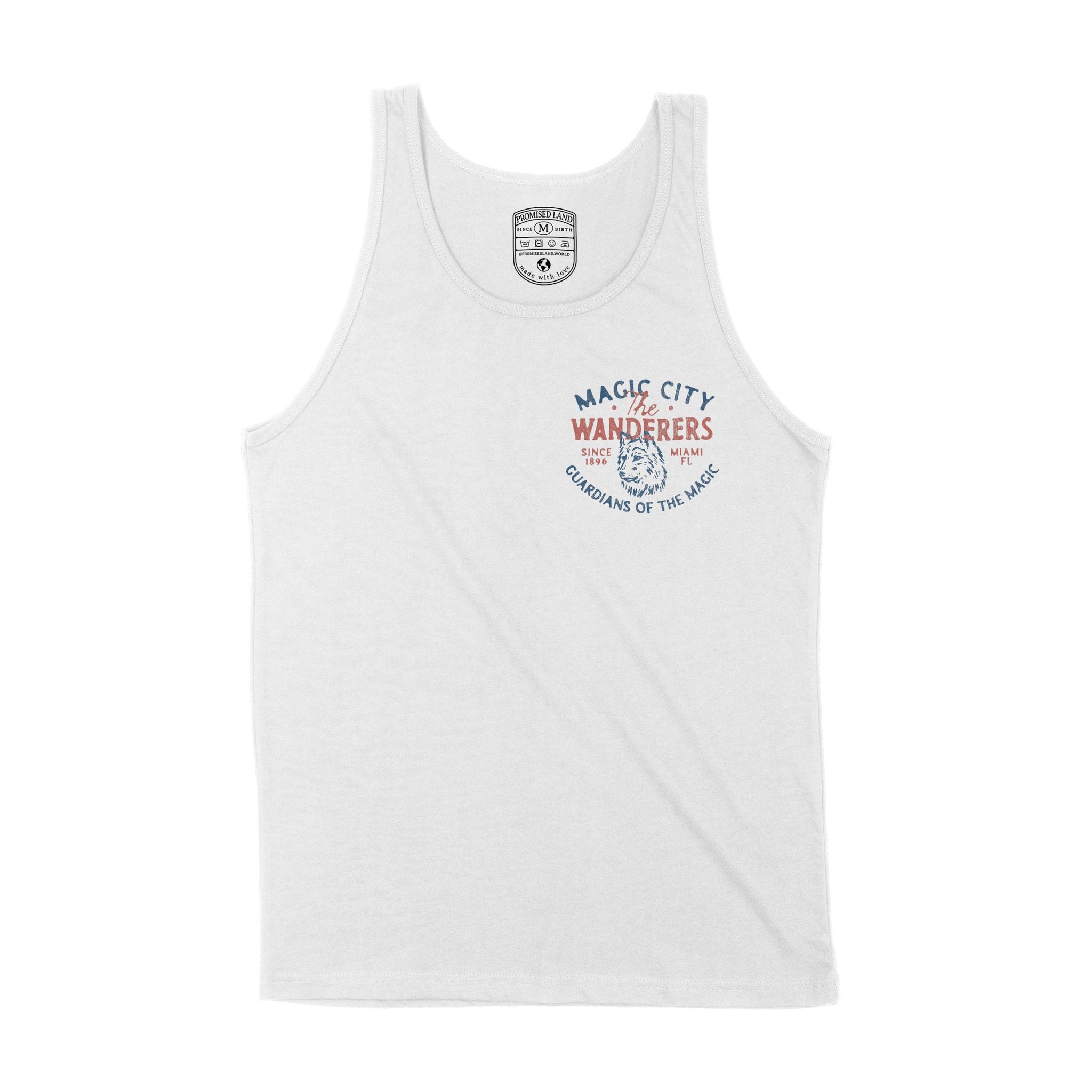 Miami Wolf Daddy Tank Top White front