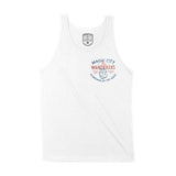 Miami Tank Top in White - front view