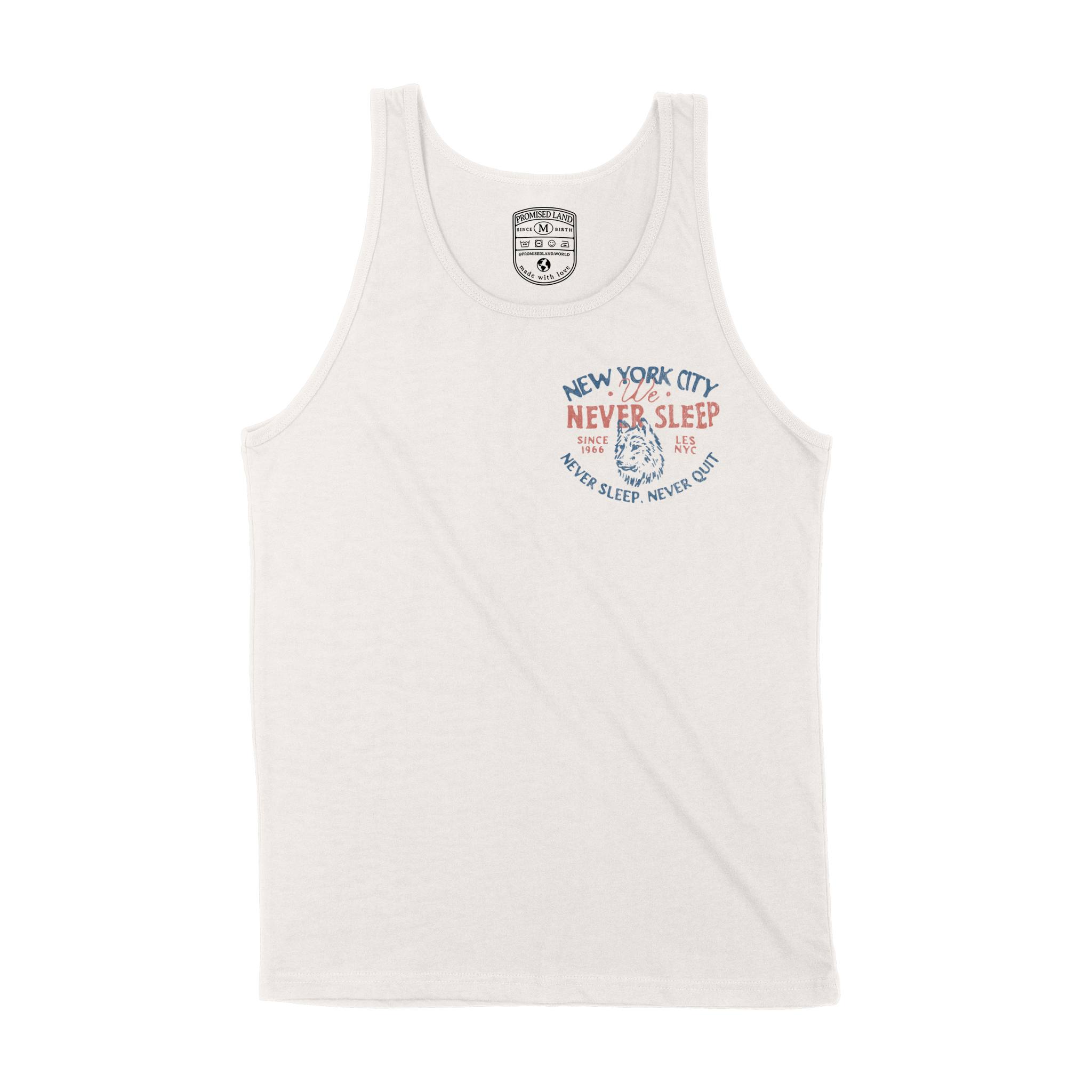 New York Wolf Daddy Tank Top in Vintage - front view