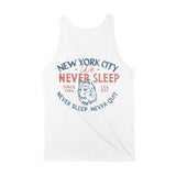 New York Tank Top in White - back view