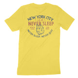 New York Wolf Daddy T-Shirt Yellow back