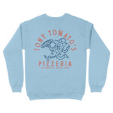 Austin Crewneck in Light Blue - back view