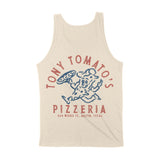 Austin Pizza Time Tank Top Natural back