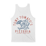 Austin Pizza Time Tank Top White back