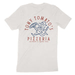 Austin Pizza Time T-Shirt Vintage White back