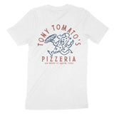 Austin Pizza Time T-Shirt White back