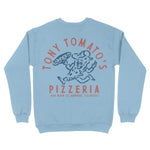 Denver Pizza Time Crewneck Light Blue back