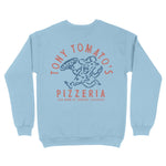 Denver Crewneck in Light Blue - back view