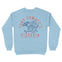 Denver Crewneck in Light Blue - back view