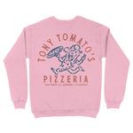 Denver Pizza Time Crewneck Light Pink back