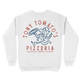 Denver Pizza Time Crewneck White back