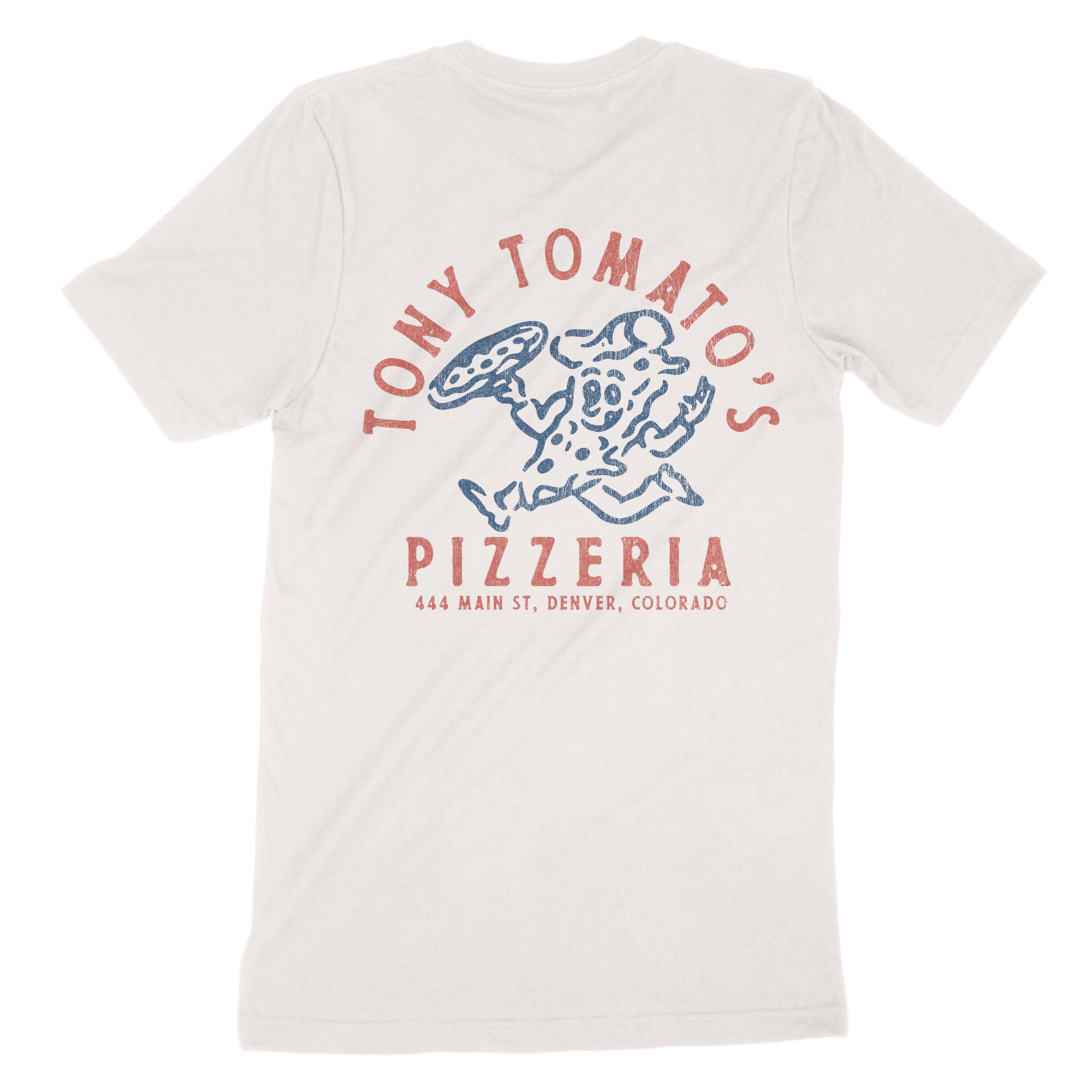 Denver Pizza Time T-Shirt in Vintage - back view