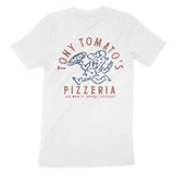 Denver Pizza Time T-Shirt White back