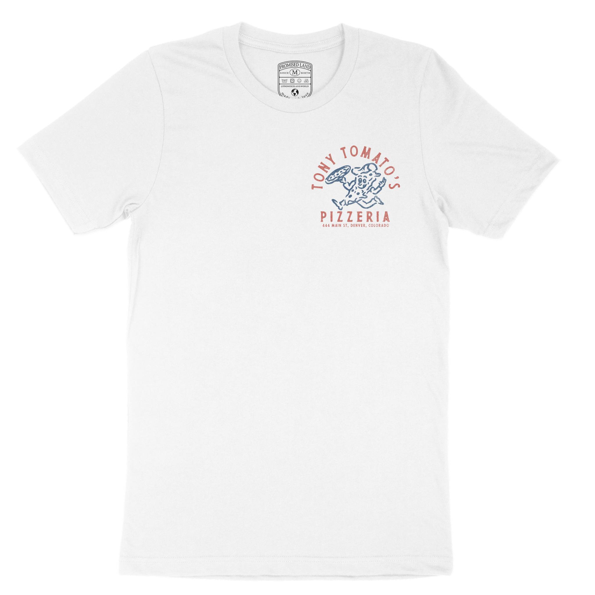 Denver T-Shirt in White - front view