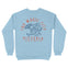 Miami Crewneck in Light Blue - back view