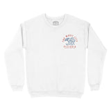 Miami Crewneck in White - front view