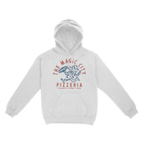 Miami Pizza Time Hoodie White front