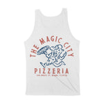 Miami Pizza Time Tank Top White back