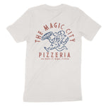 Miami Pizza Time T-Shirt Vintage White back