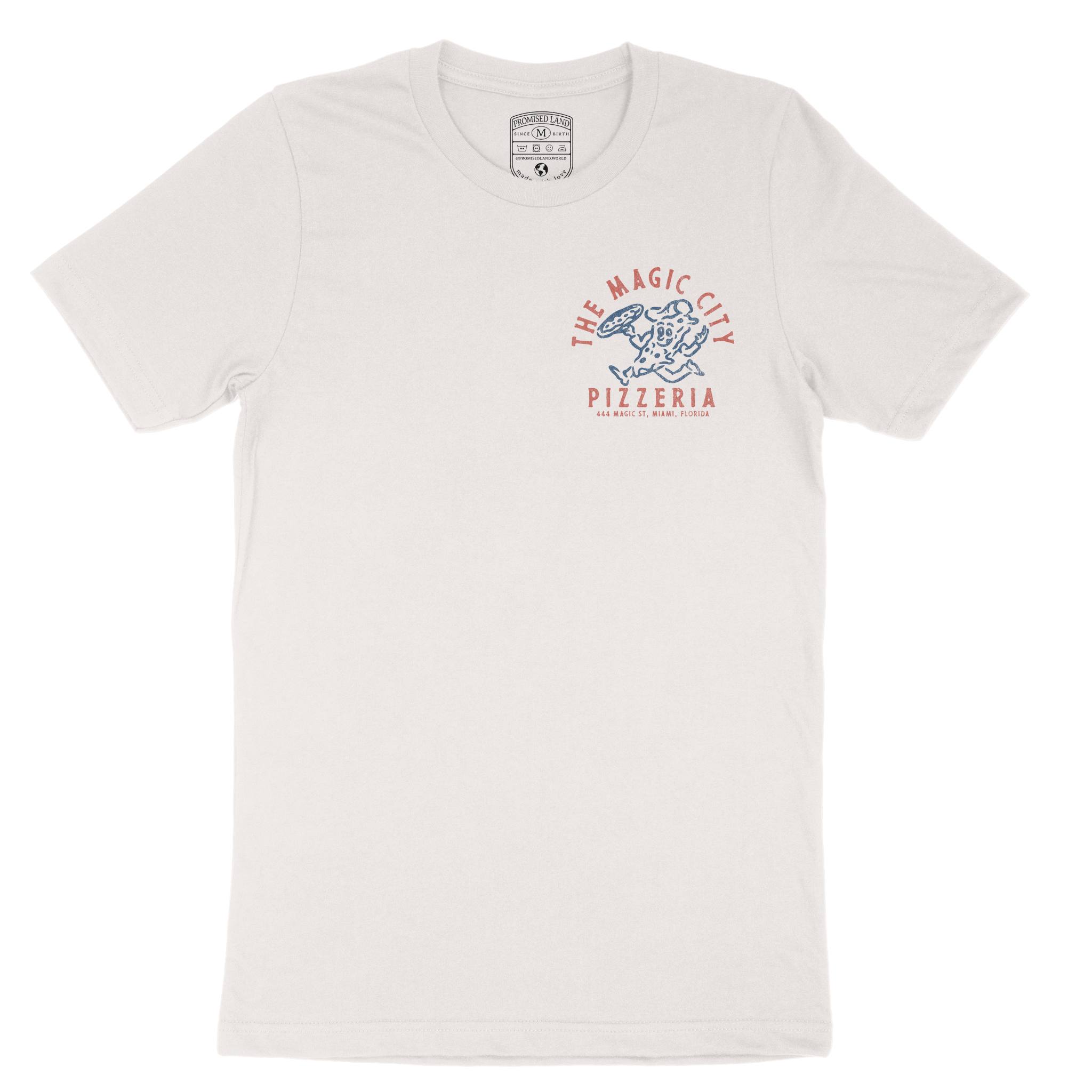 Miami Pizza Time T-Shirt in Vintage - front view