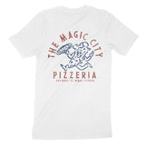 Miami Pizza Time T-Shirt White back