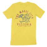Miami Pizza Time T-Shirt Yellow back