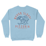 New York Crewneck in Light Blue - back view