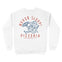 New York Crewneck in White - back view