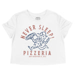 New York Pizza Time Cropped Tee White front