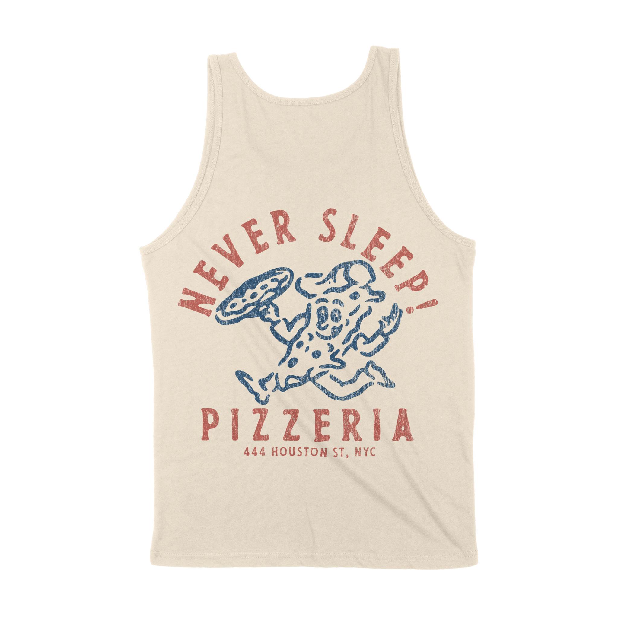 New York Pizza Time Tank Top Natural back