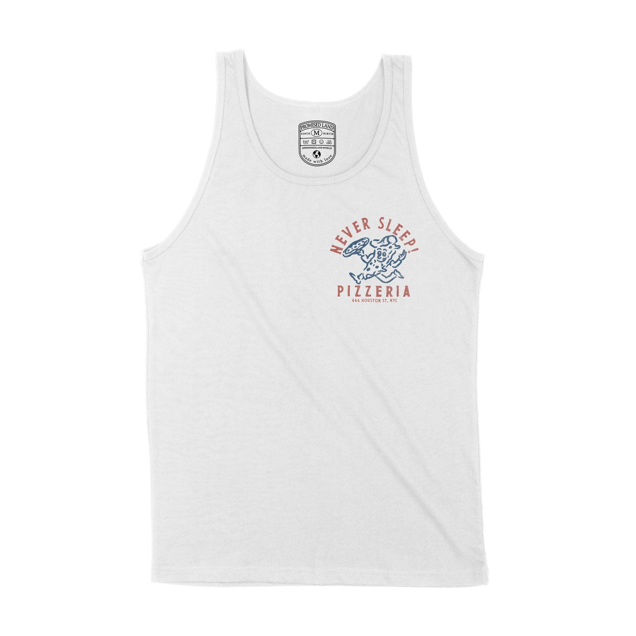 New York Pizza Time Tank Top White front