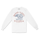 New York Pizza Time Longsleeve in White - front view