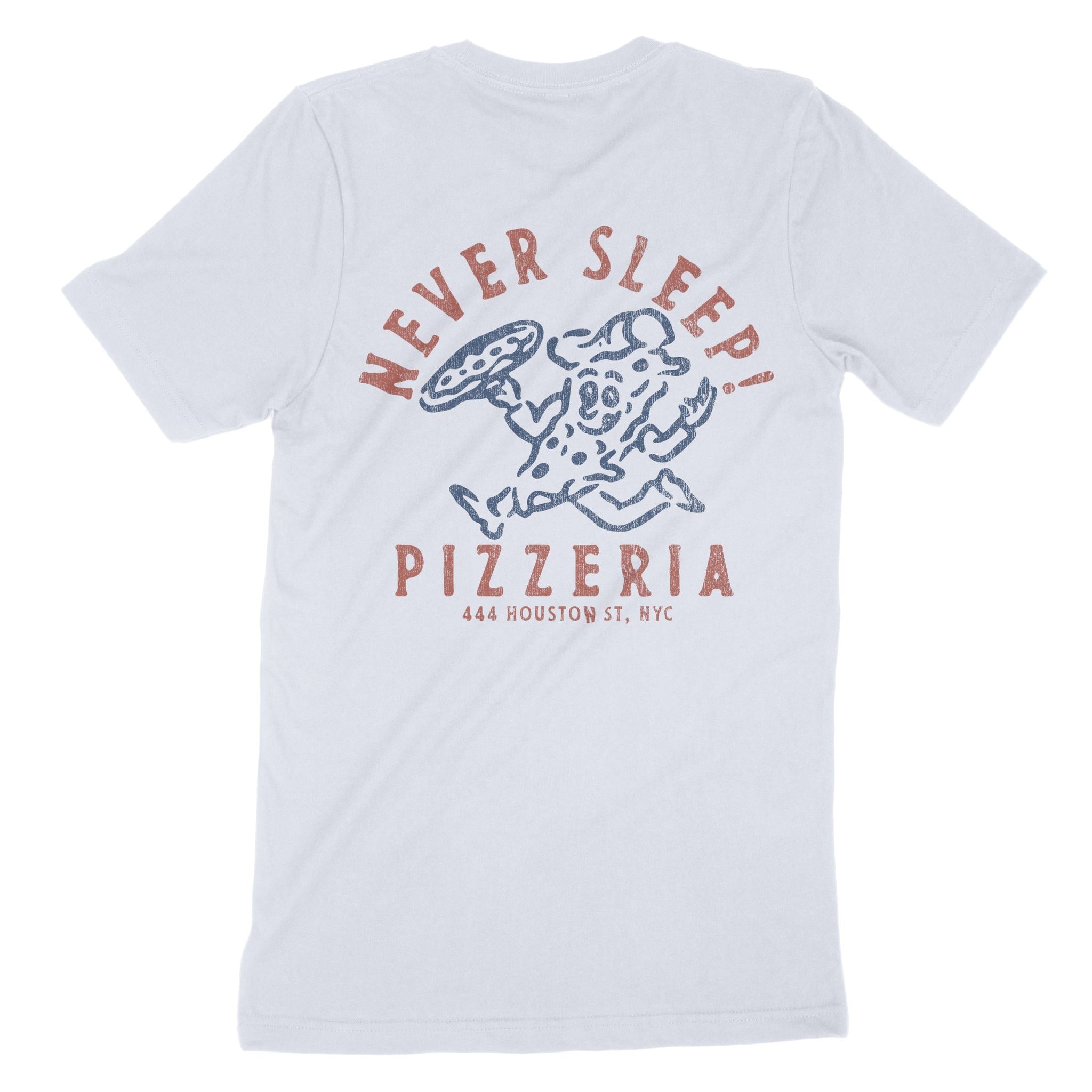 New York Pizza Time T-Shirt Light_Blue back