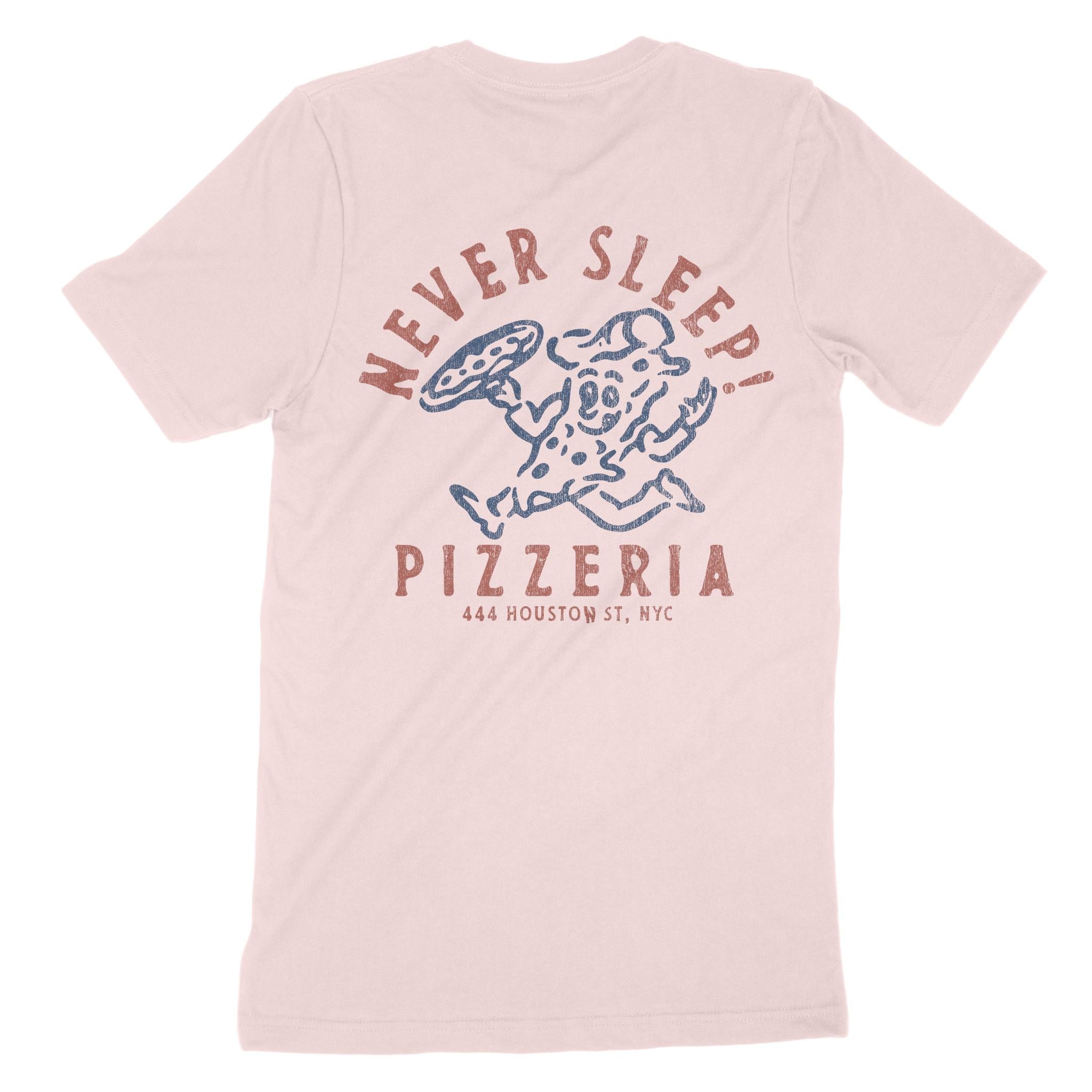 New York Pizza Time T-Shirt Soft_Pink back