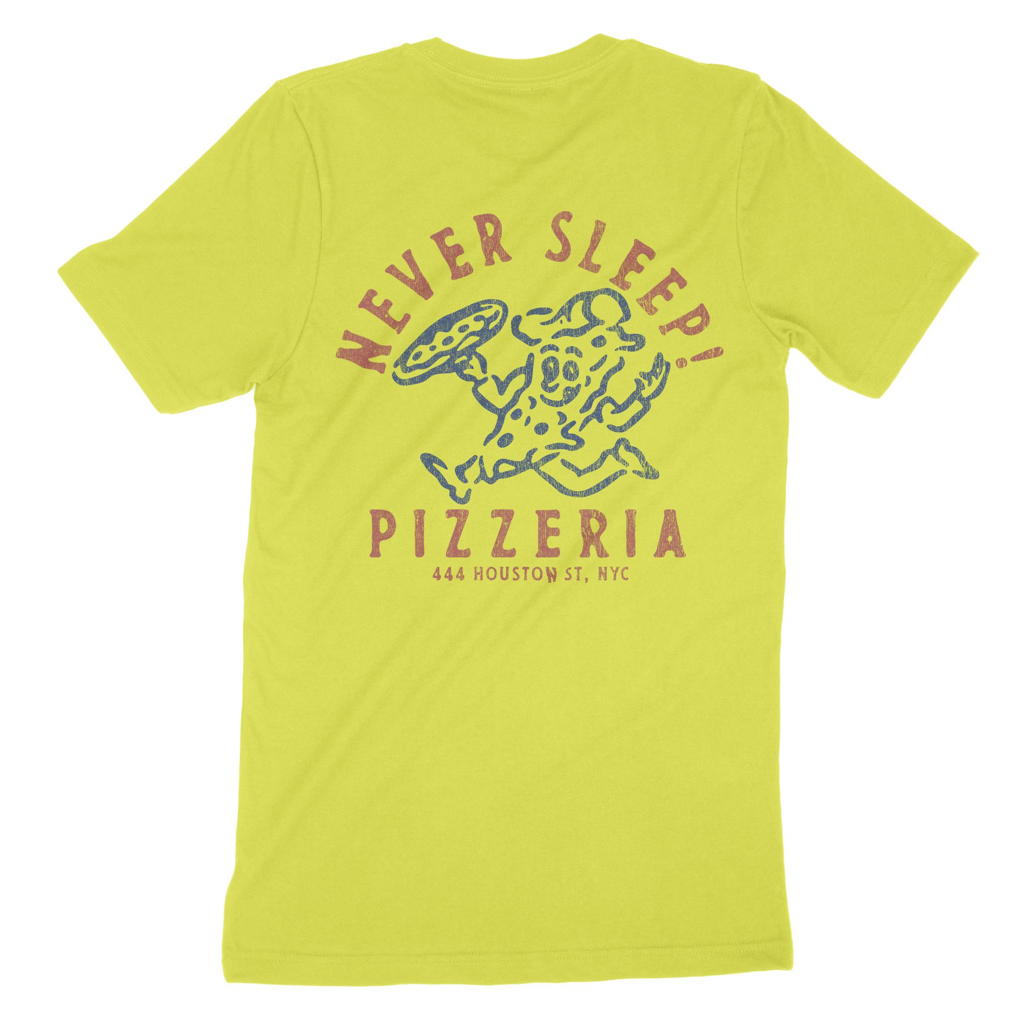 New York Pizza Time T-Shirt Strobe back