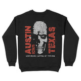 Austin Skull King Crewneck Black back