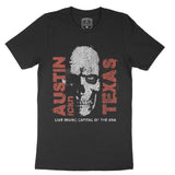 Austin Skull King T-Shirt Black front