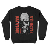 Miami Skull King Crewneck Black back