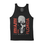 Miami Skull King Tank Top Black front