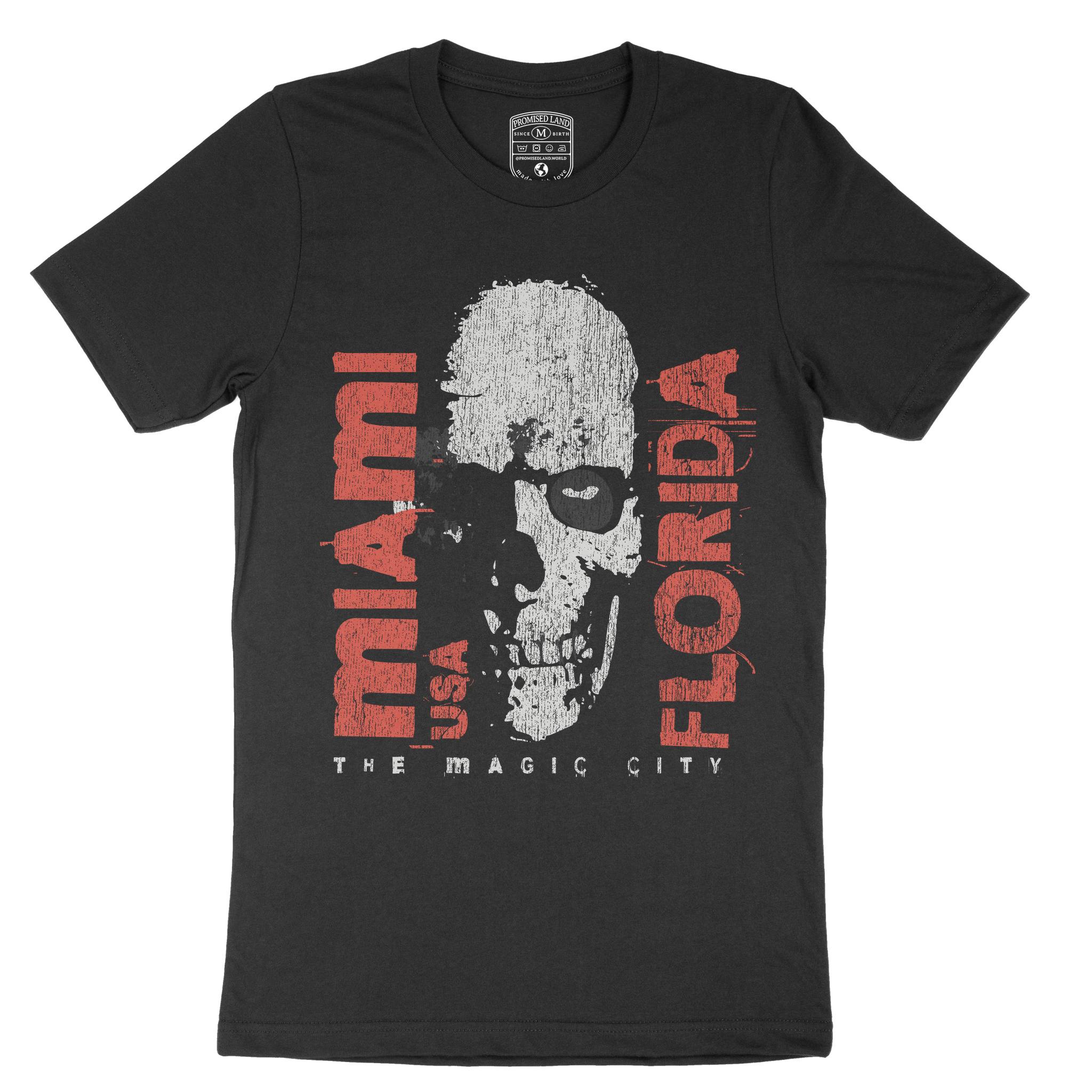 Miami T-Shirt in Black - front view