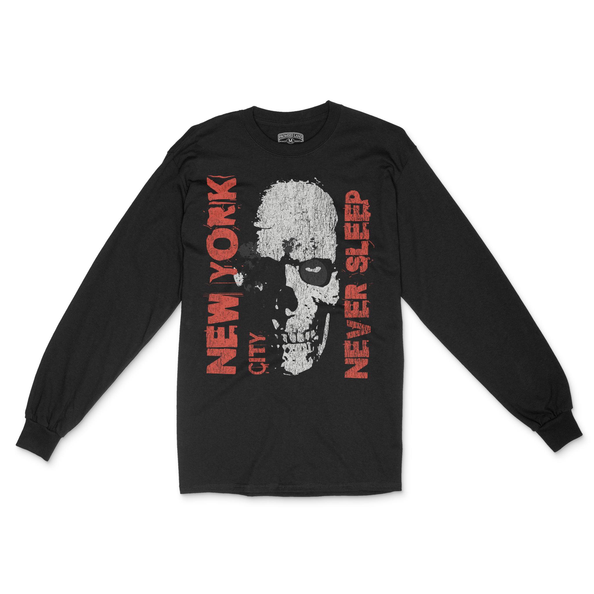 New York Longsleeve in Black - front view