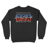 Denver Crewneck in Black - back view
