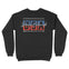 Denver Crewneck in Black - back view
